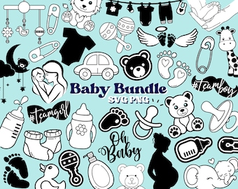 Baby SVG bundle, baby SVG, baby shower SVG, baby shower, svg files for cricut, cricut cut files, png, pregnancy svg