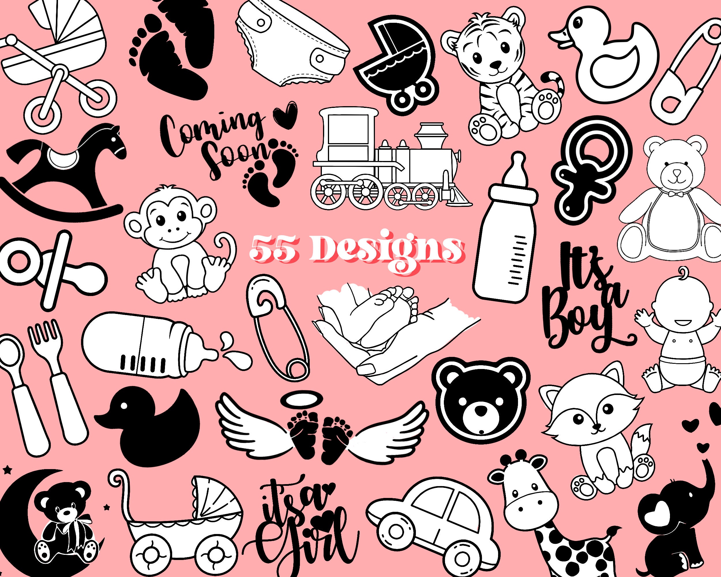 Baby SVG Bundle, Baby SVG, Baby Shower SVG, Baby Shower, Svg Files for ...