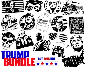 Trump SVG Bundle, Donald Trump, Presidential Election, SVG bundle, png, pdf, svg files for cricut, svg