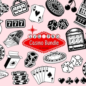 Casino SVG bundle, casino svg, gambling svg, poker svg, svg files, cricut cut files, png, eps