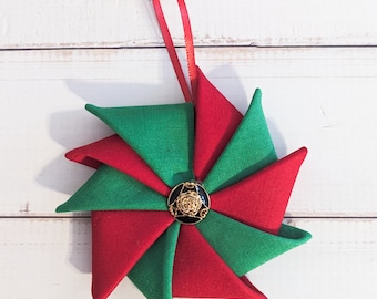 Star Wheel Fabric Ornament PDF photo tutorial | PDF pattern