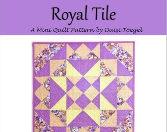 Royal Tile Mini Quilt - Pillowcase (PDF) Pattern