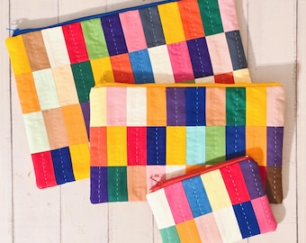 Scrap FUN Pouch Set - Sewing Pattern (PDF)