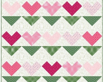 Tulip Field baby quilt PDF pattern