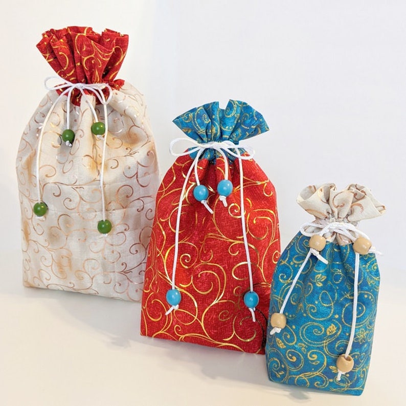 Wrapped in Love Reusable Gift Bag PDF Pattern image 1