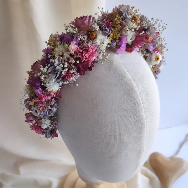 Bespoke Dried Flower Headband | Flower Crown |  Wedding | Festival Vibes |  Flower Girls