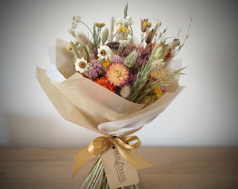 Autumn Dried Flower Arrangements | Bouquet or Posy | British Grown Flowers | Long Lasting Gift