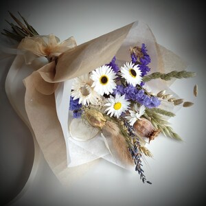 Azure Blue Dried Flower Bouquet Or Posy | Gift Bouquets | British Grown image 3