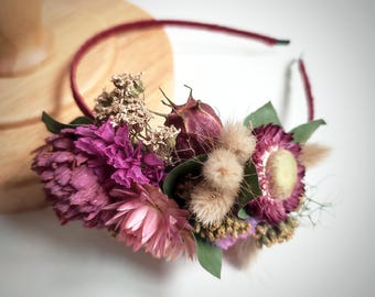 Bespoke Dried Flower Fascinator/Headband | Wedding Accessories | Flower Girl