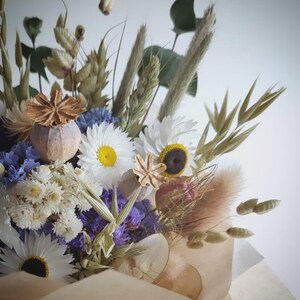 Azure Blue Dried Flower Bouquet Or Posy | Gift Bouquets | British Grown image 6