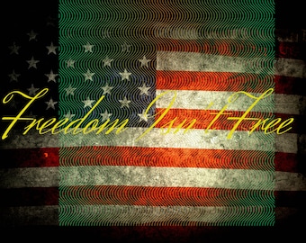 Freedom Isn't Free Laser Cut Files SVG DXF, Home Wall Art Decor, Cdr ...
