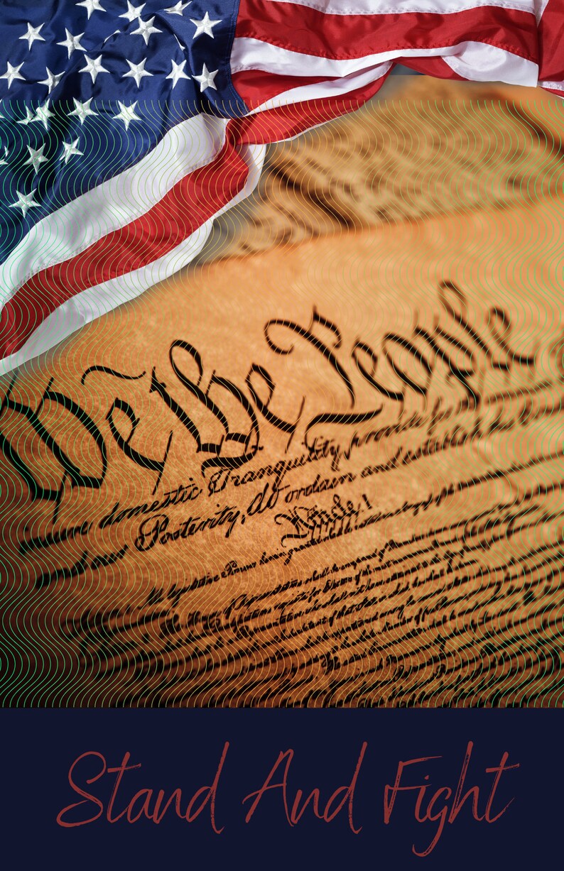 We the People Stand and Fight Poster - Etsy