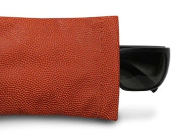 Basketball Sunglass Pouch - made from actual basketball materials