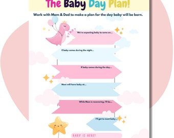 Big Sibling Baby Day Plan - New Baby Arrival Printable (PDF)