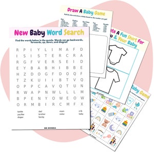 Big Brother/Big Sister Printable Games and Activities - New Sibling Printable for Soon to Be Big Sister/Big Brother. New Baby Word Search