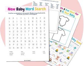 Big Brother/Big Sister Printable Games and Activities - New Sibling Printable for Soon to Be Big Sister/Big Brother. New Baby Word Search