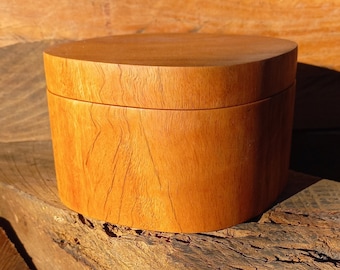Details about   Vintage 11” Round Wooden Banded Box with Handle 
