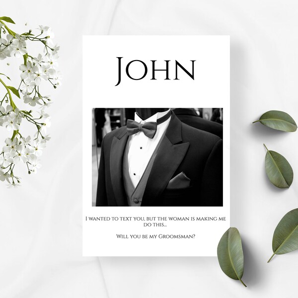 Groomsmen Proposal Printable - Etsy
