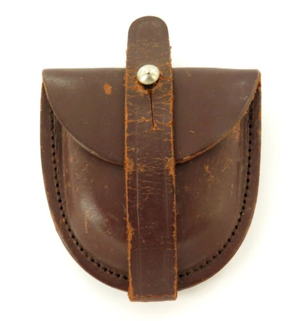 Vintage Leather Pocket Watch Belt Pouch. Etsy