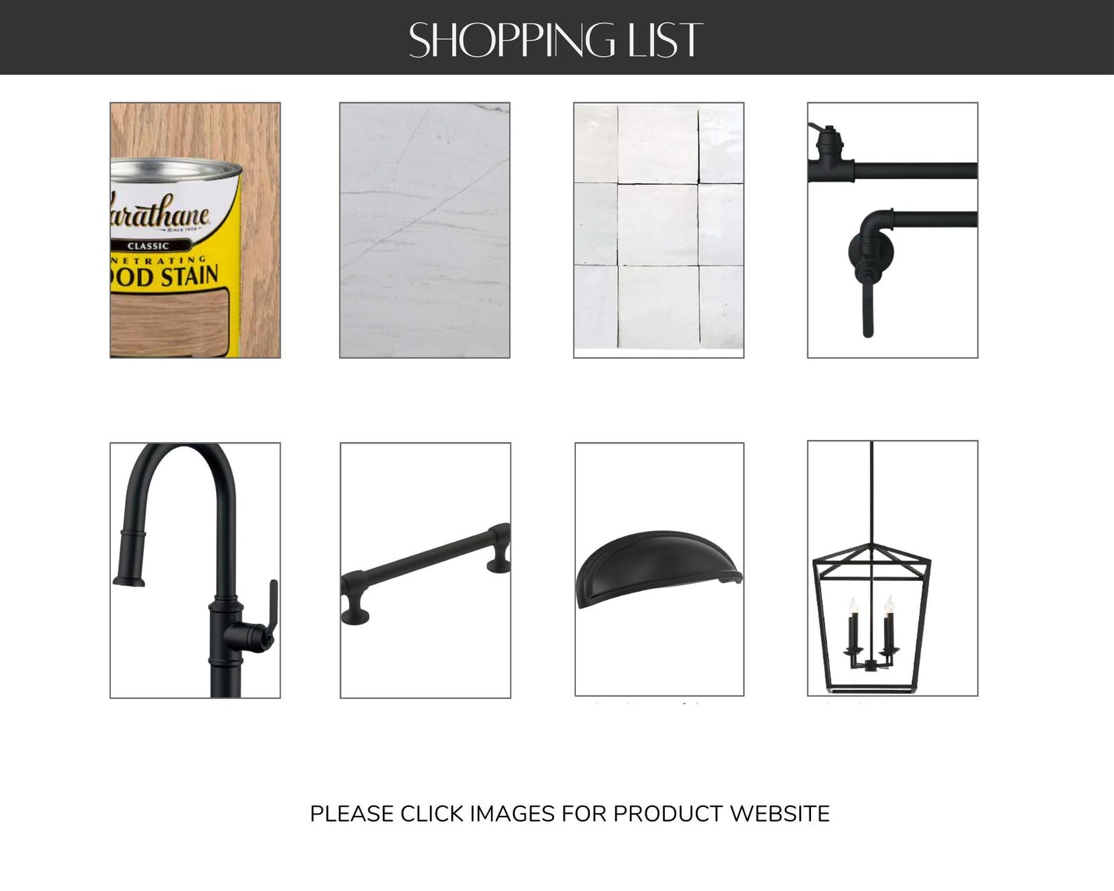 Premade Farmhouse Kitchen Mood Board, Editable Canva Template, Shopping ...