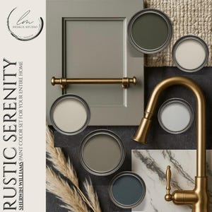 Whole Home Paint Color Palette | Sherwin Williams Neutral Paint Guide | Rustic Serenity Modern Farmhouse Color Scheme for Entire House