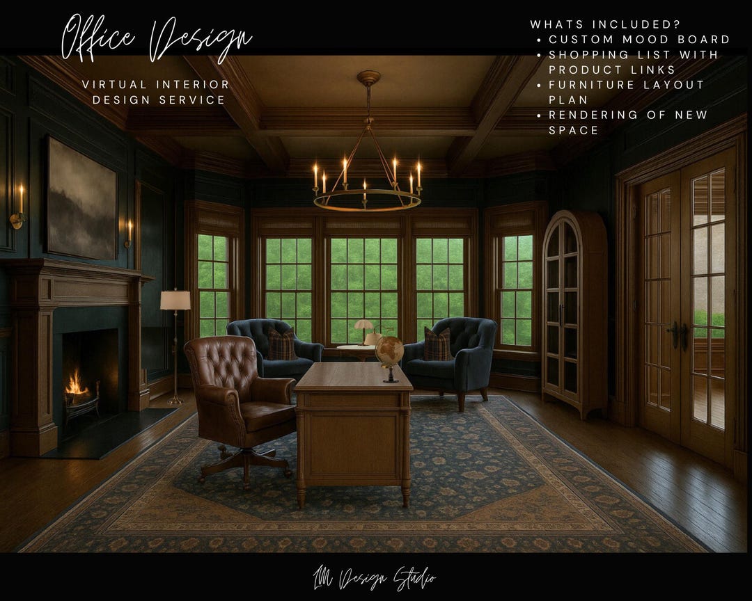 Custom Virtual Office Design | Home Office Interior Design Service ...