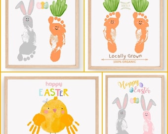 Easter Handprint Art: Toddler & Preschool Craft (Digital Download)