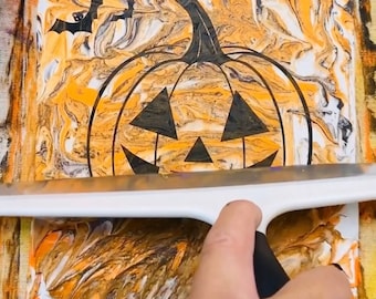 Halloween Shaving Cream Art: Kids Pumpkin Craft Printable (Digital Download)