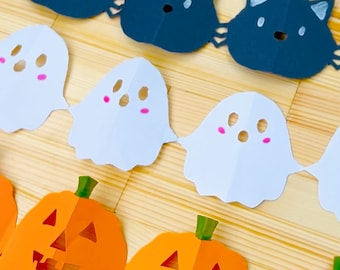 Halloween Paper Garland Printable: DIY Spooky Decor (Digital Download)