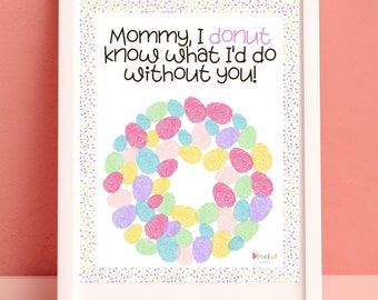 Mother's Day Fingerprint Art, Mother's Day Printable, Preschool Printables, Mother's Day Handprint, Mother's Day Craft, Mother's Day Card