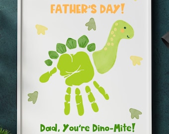 Father's Day Handprint Art: DIY Gift Card (Digital Download)