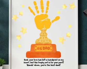 Father's Day Handprint Art: DIY Gift Card (Digital Download)