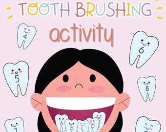Tooth Brushing Alphabet & Number Learning Printable (Digital Download)