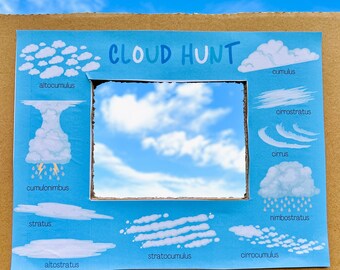 Cloud Hunt Printable: Nature Learning for Kids (Digital Download)