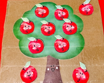 Apple Math Tree Printable: Back To School Learning (Digital Download)