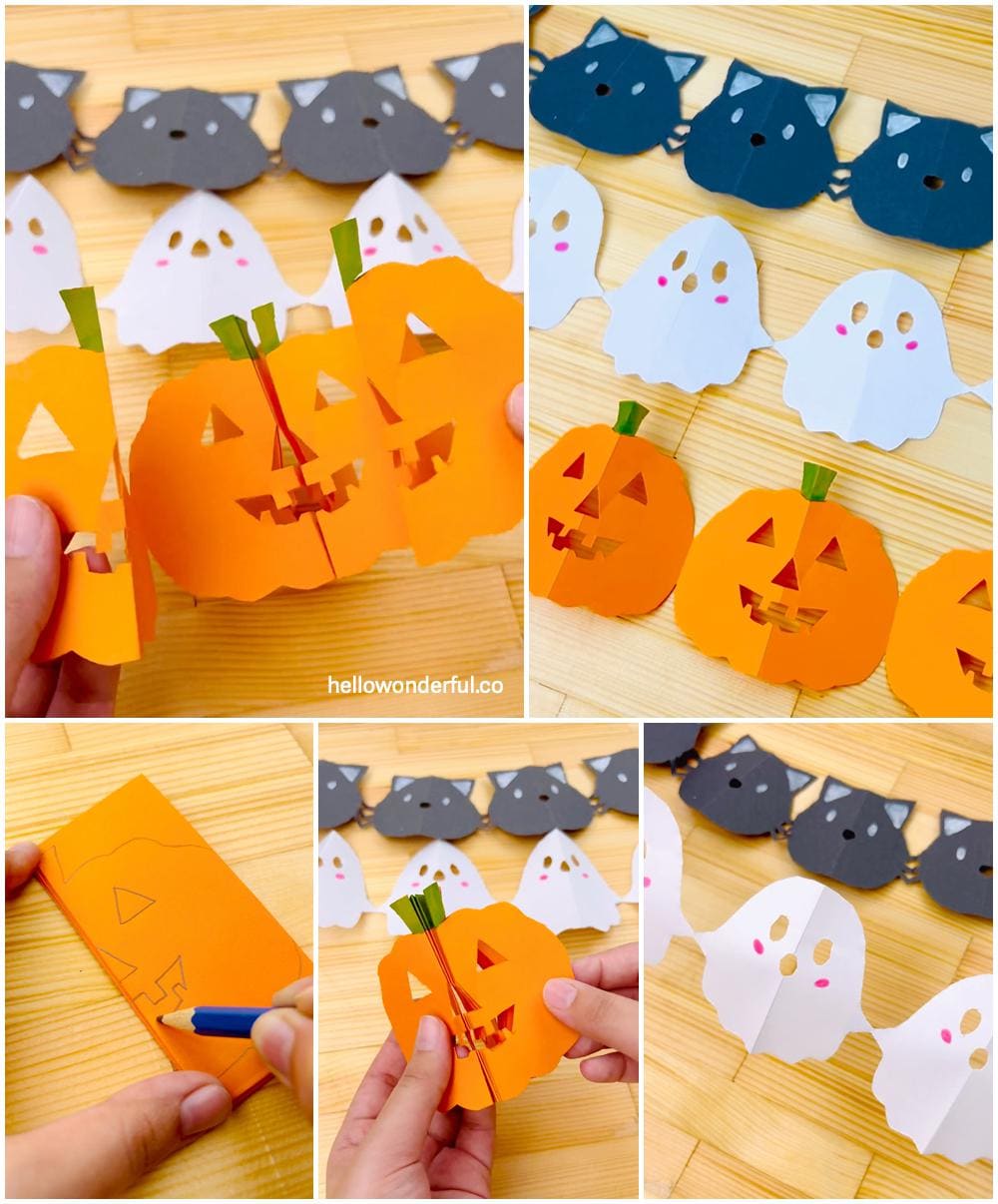 Halloween Paper Garland Printable: DIY Spooky Decor (digital Download ...