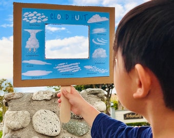 Cloud Hunt Afdrukbaar: leren in de natuur, cloudtypen (digitale download)