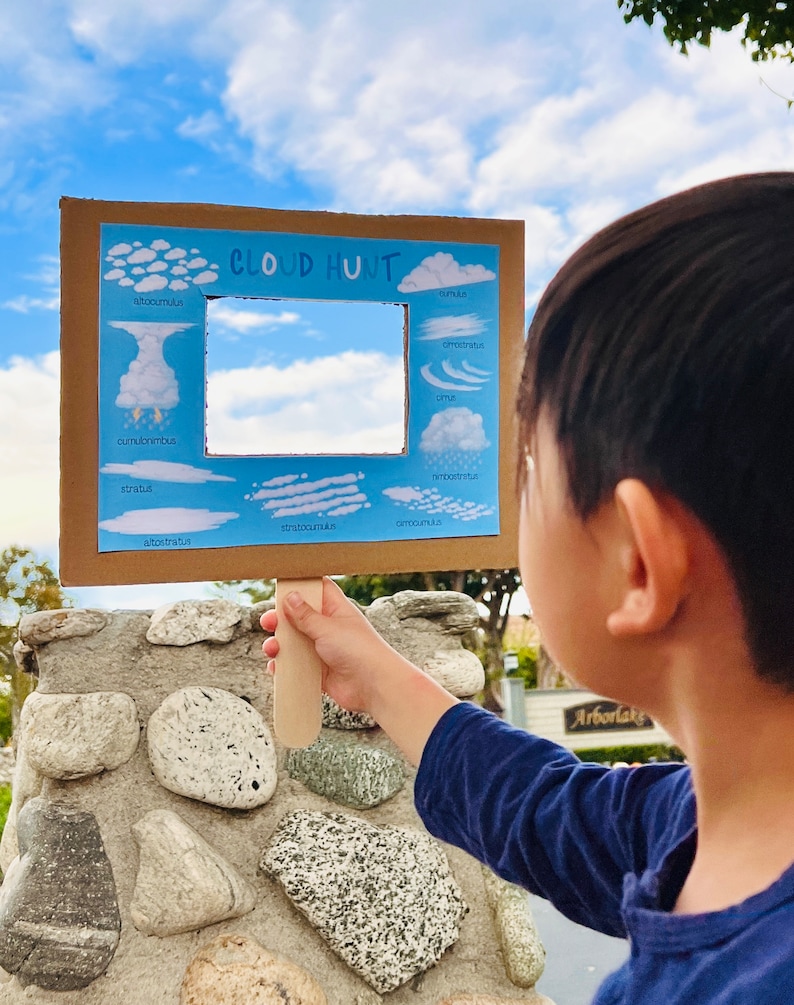 Cloud Hunt Printable Cloud Printable Cloud Types Nature Etsy