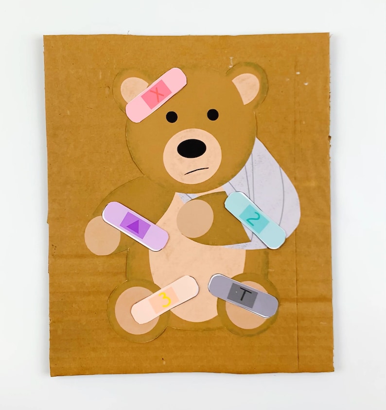Bear Printable Alphabet Printable Alphabet Learning Shape Etsy