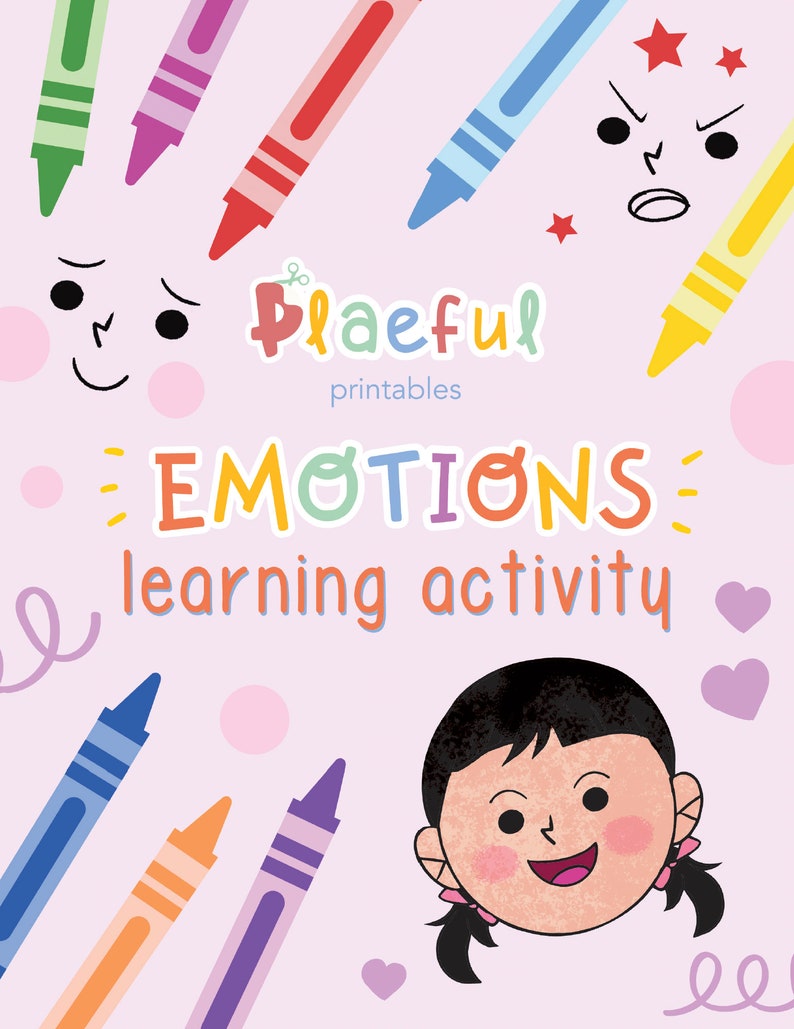 Emotions Learning Printable Emotions Coloring Preschool - Etsy