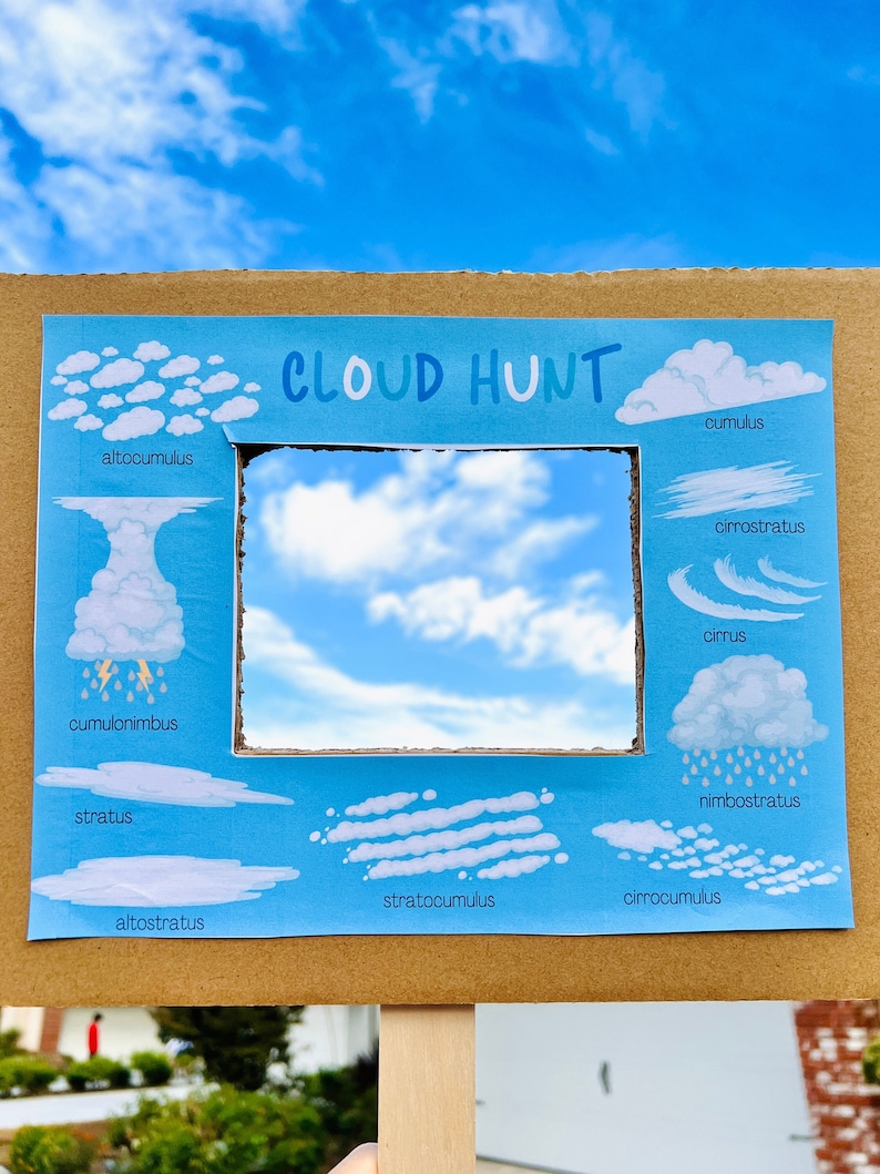 Cloud Hunt Printable: Nature Learning for Kids (digital Download) - Etsy