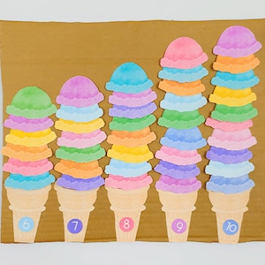 Ice Cream Counting Printable: Preschool Summer Learning (Digital Download)