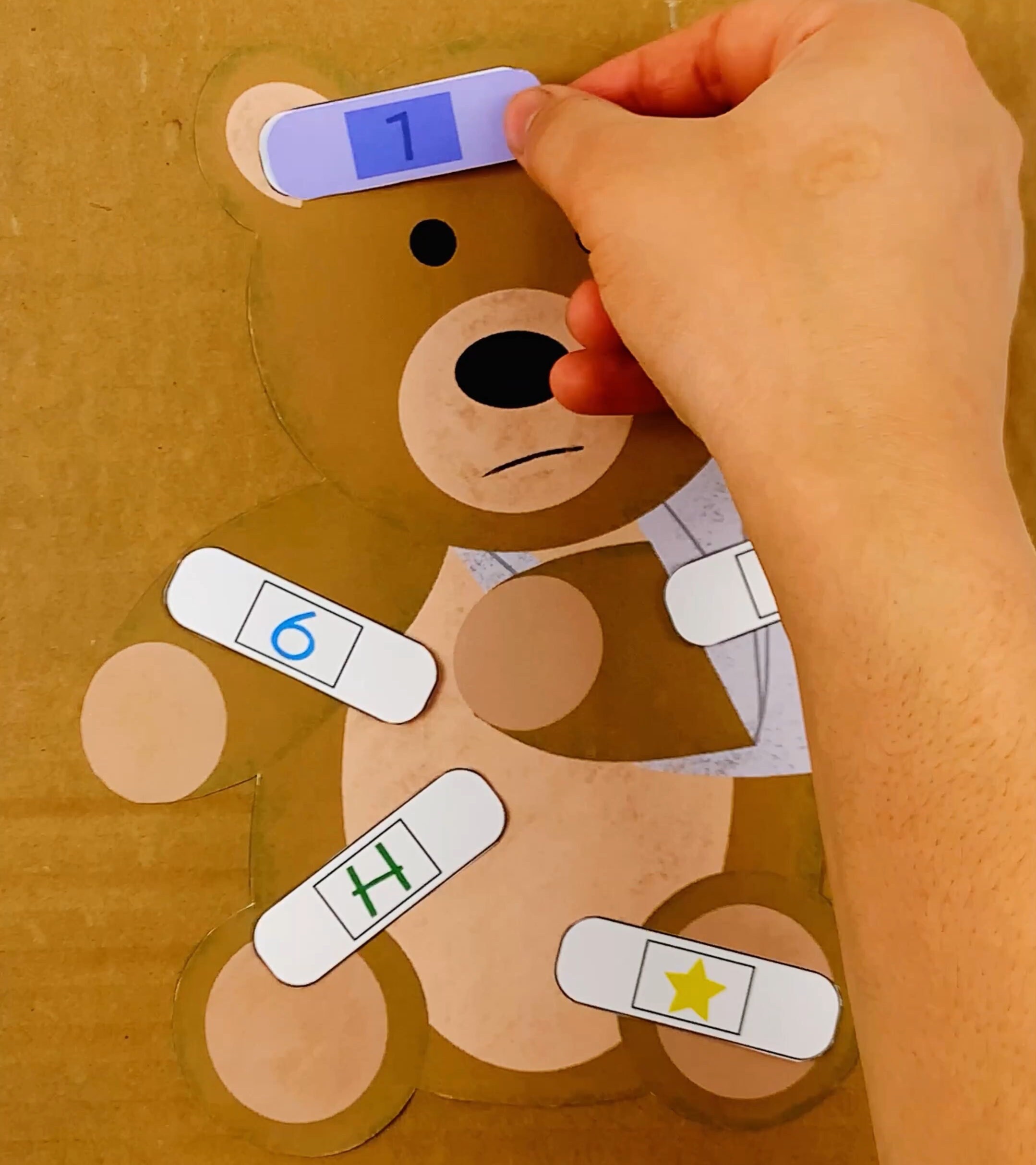 Boo Boo Bear Printable: Alphabet, Shapes & Numbers Learning (digital ...
