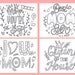 Mother's Day Coloring Pages, Mother's Day Craft, Mother's Day Printable ...