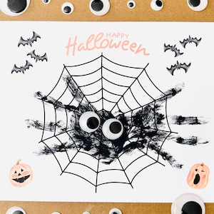 Spider Handprint Art Printable, Spider Printable, Halloween Art ...