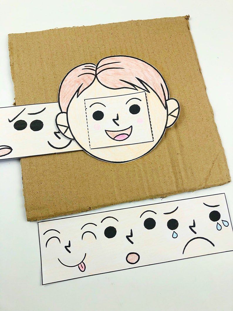 Emotions Learning Printable Emotions Coloring Preschool - Etsy