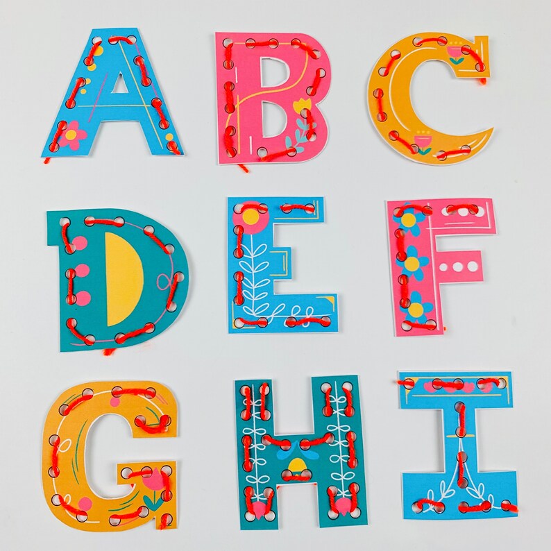 Alphabet Printable Worksheet Alphabet Printable Etsy