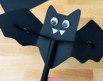 Flying Bat Craft Printable: Halloween Kids Activity (Digital Download)