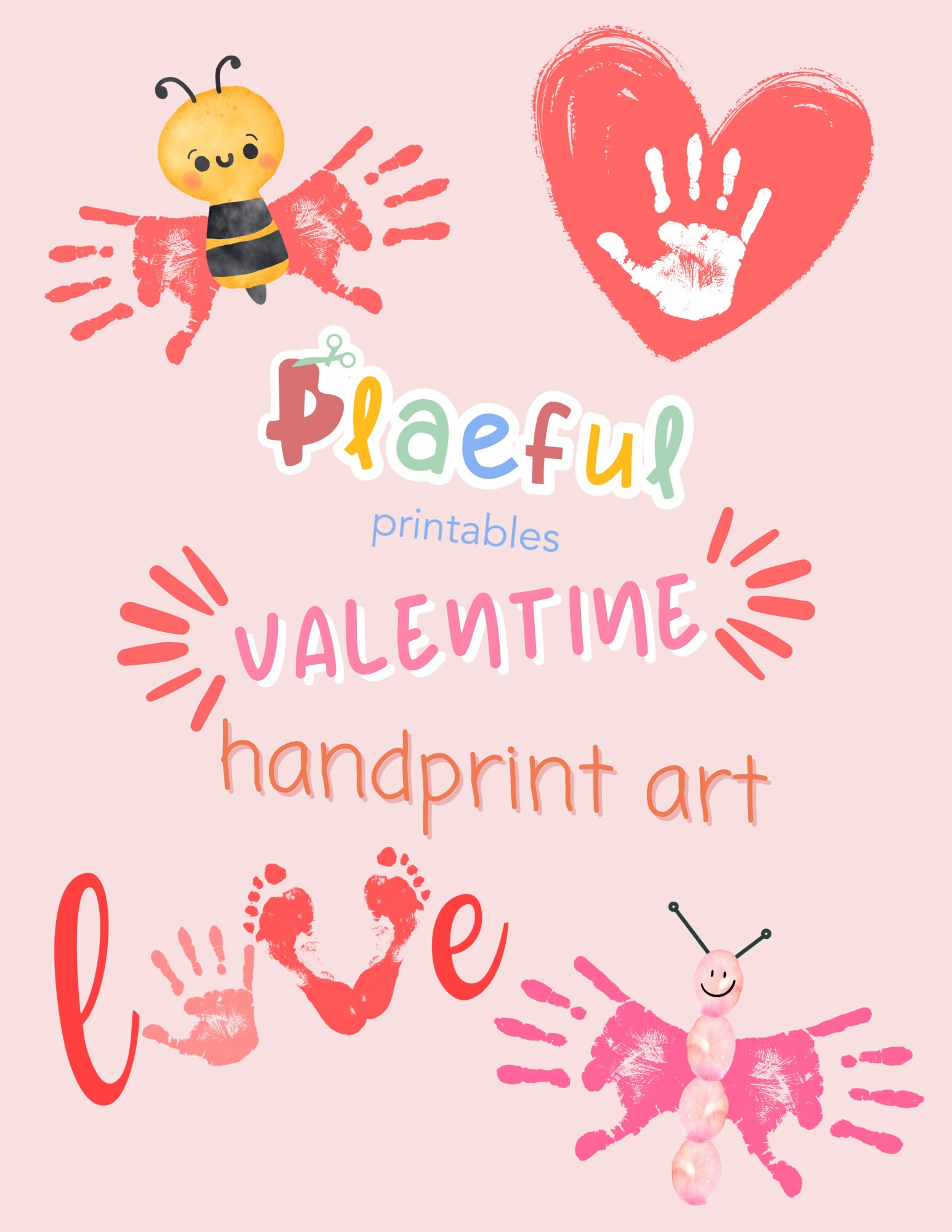 Valentine Handprint Art Preschool Valentine Art Valentine Etsy Valentine Handprint Art Preschool Valentine Art Valentine Etsy