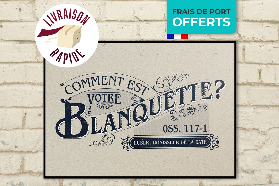 Affiche Comment Est Votre Blanquette Pour Etsy France Affiche Comment Est Votre Blanquette Pour Etsy France